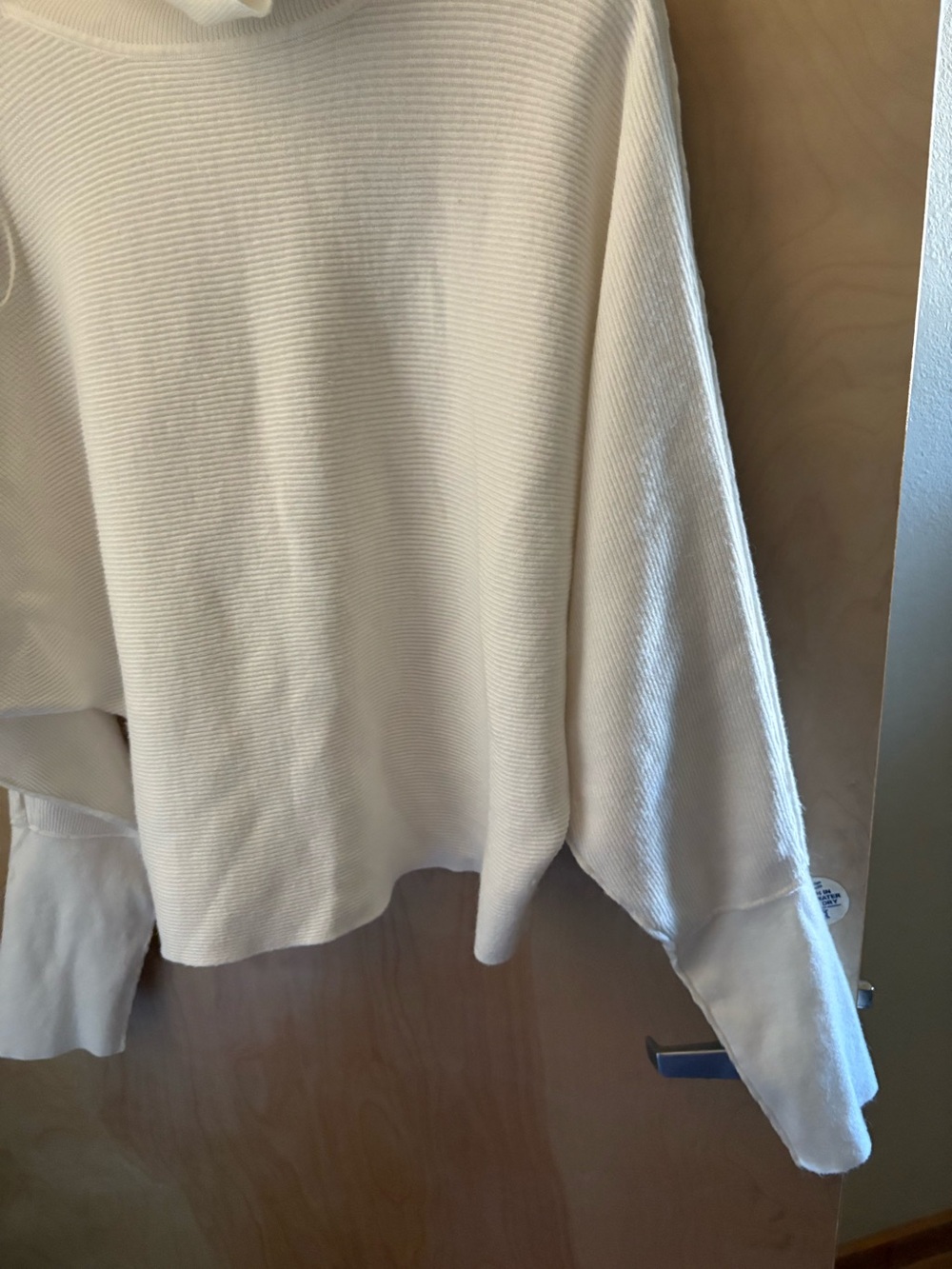 Jennifer Lopez Cream Cowl Neck Sweater